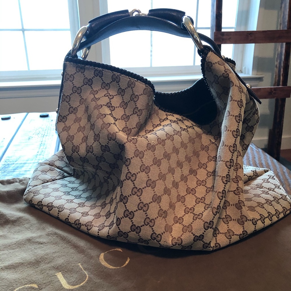 Gucci Horse bit large handbags